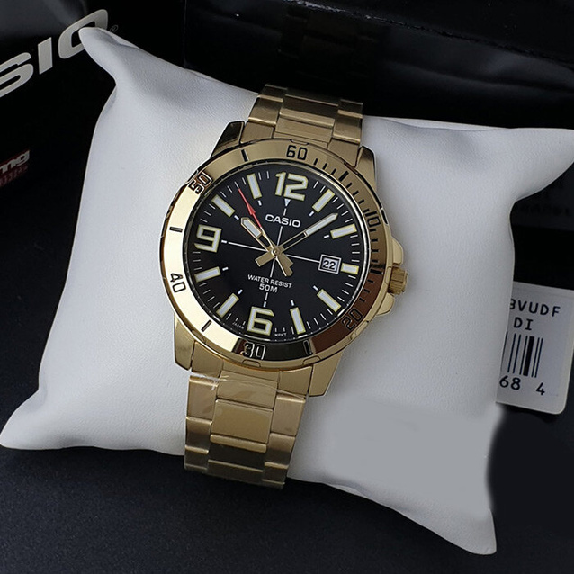 CASIO MTP-VD01G-1B MEN'S WATCH + BOX