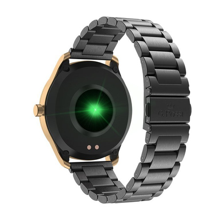 SMARTWATCH MĘSKI G. Rossi SW012-4 gold/black + dodatkowa BRANSOLETA (sg007d)