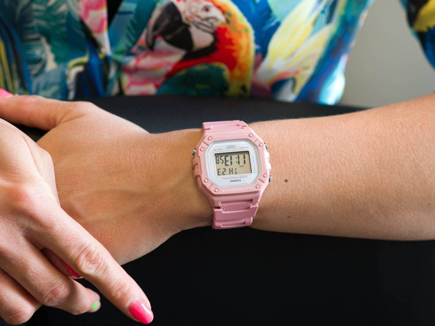 CASIO UNISEX WATCH W-218HC-4A + BOX (zd208h)