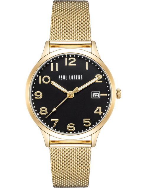 PAUL LORENS WOMEN'S WATCH - PL20000B-1D1 (zg572c) + BOX