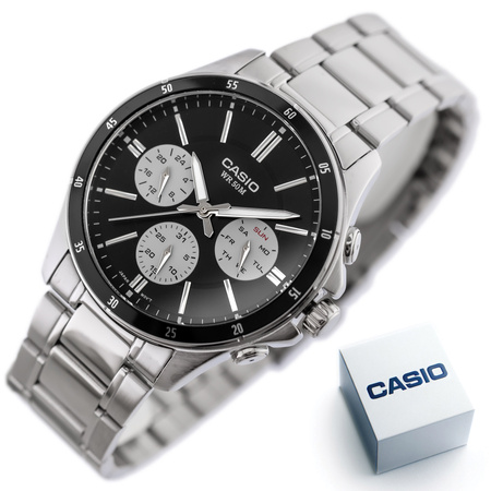 CASIO MEN'S WATCH MTP-1374D-1A3 (zd063i) + BOX