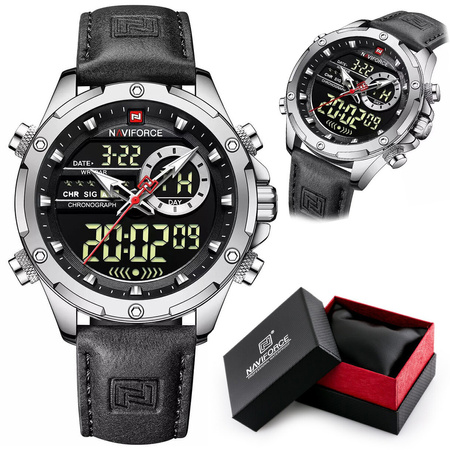 ZEGAREK MĘSKI NAVIFORCE NF9208- CHRONOGRAF (zn129b) + BOX