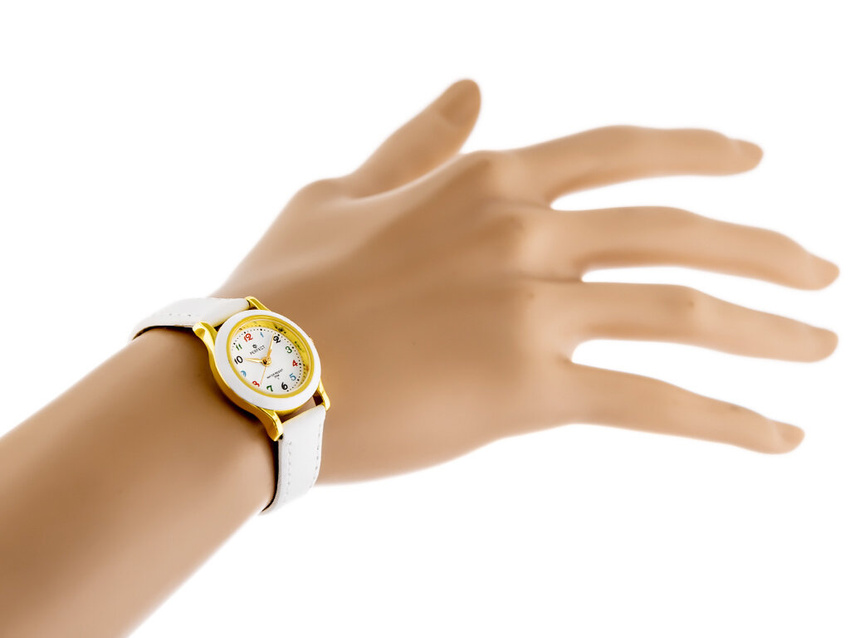 CHILDREN'S COMMUNION WATCH PERFECT LP195-01 white (zp812c) + BOX