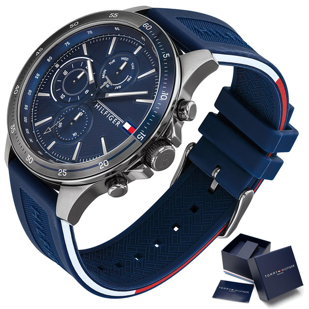 TOMMY HILFIGER MEN'S WATCH 1791721 BANK (zf023a)