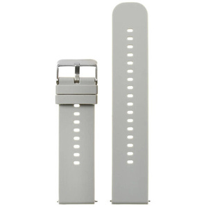 U27 rubber watch strap - light gray/silver - 22mm