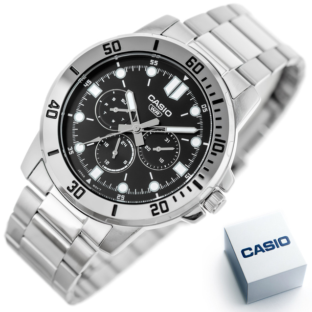 CASIO MEN'S WATCH MTP-VD300D-1E (zd268a) + BOX