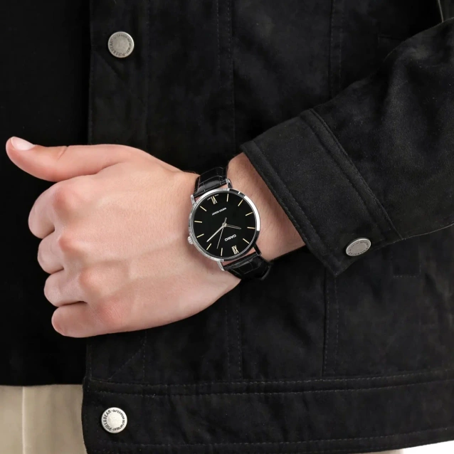 CASIO MTP-VT01L-1B MEN'S WATCH + BOX (zd165g)