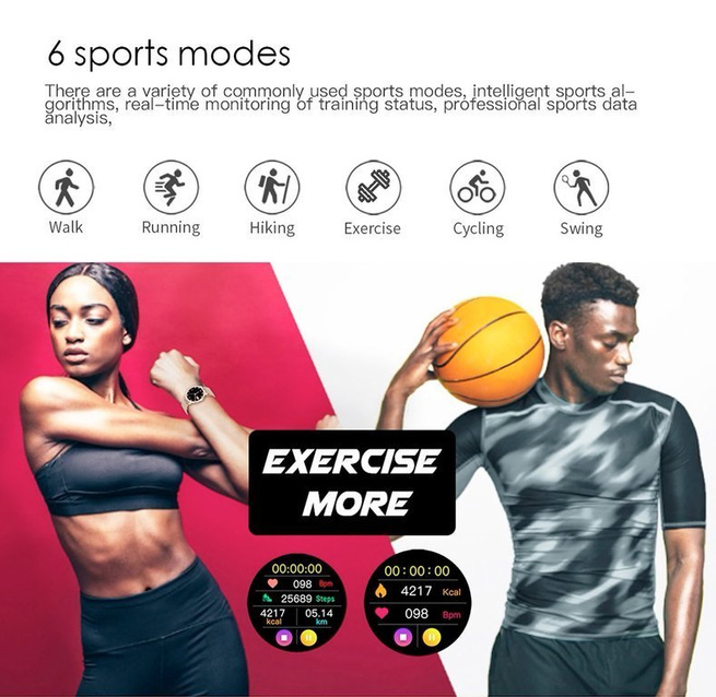 Rubicon RNBE66 WOMEN'S SMARTWATCH - OWN dial (sr014b)