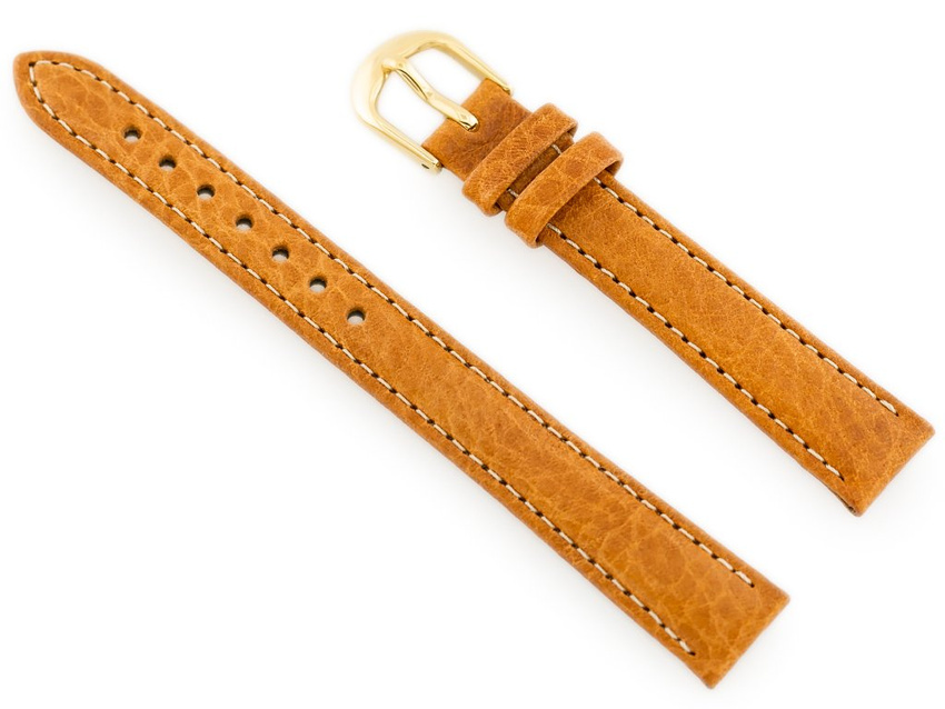 Pasek skórzany do zegarka BISSET BS-154 - 14mm CAMEL