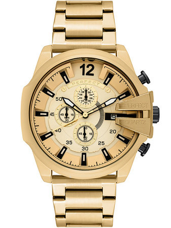 PERFECT MALE WATCH M513CH-05 - CHRONOGRAPH (zp387d) + BOX