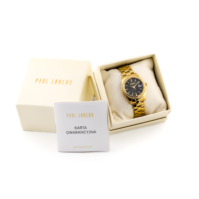 PAUL LORENS WOMEN'S WATCH - PL20001B-1D1 (zg570c) + BOX