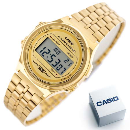 CASIO Vintage Iconic A171WEG-9ADF WOMEN'S WATCH + BOX