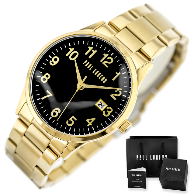 PAUL LORENS MALE WATCH - PL14573B2-1D1 (zg368c) + BOX
