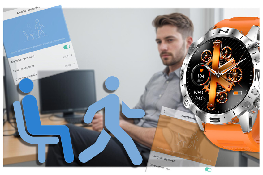 SMARTWATCH MĘSKI GRAVITY GT20-4 - AMOLED, DODATKOWY PASEK (sg024d)