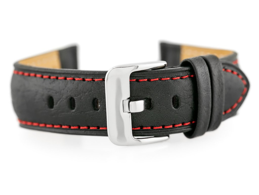 BISSET BS-157 leather watch strap - 18mm