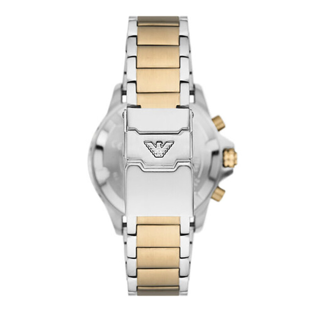 EMPORIO ARMANI MEN'S WATCH AR11606 Two-Tone Chronograph + BOX