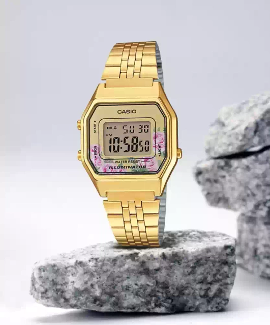 CASIO LA680WGA-4C WOMEN'S WATCH (zd631d) + BOX
