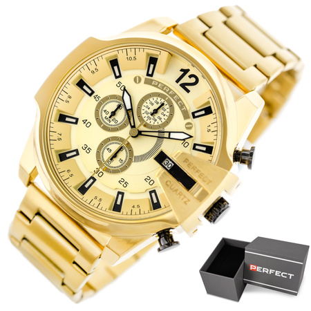 PERFECT MALE WATCH M513CH-05 - CHRONOGRAPH (zp387d) + BOX