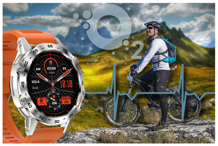 GRAVITY GT9-9-MEN'S SMARTWATCH- MAKING CALLS, PRESSURE METER (sg021i)