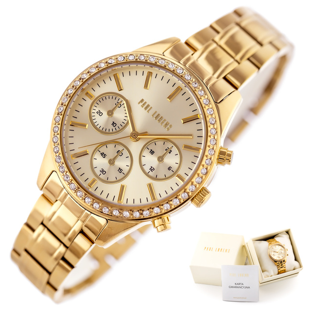 PAUL LORENS WOMEN'S WATCH - PL20020B-4D2 (zg569d) + BOX