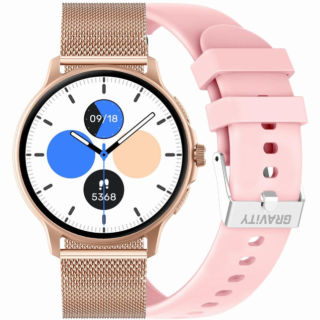 SMARTWATCH UNISEX GRAVITY GT12-3 - BLUETOOTH CONNECTIONS, ADDITIONAL PASSAGE (sg035c)