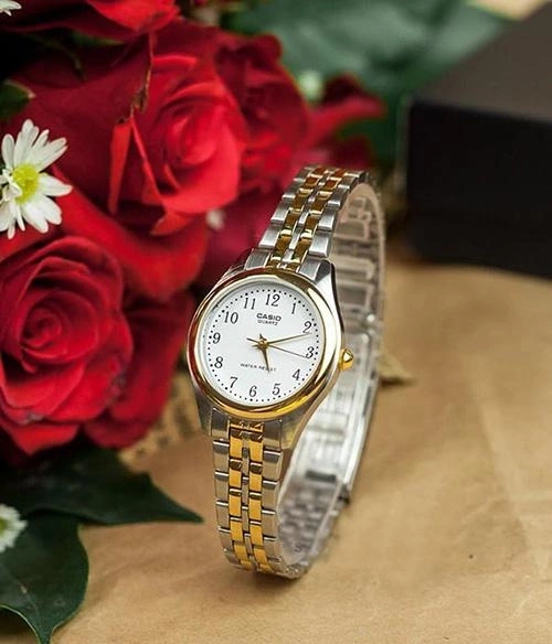 CASIO LTP-1129G-7B WOMEN'S WATCH (zd602b) + BOX