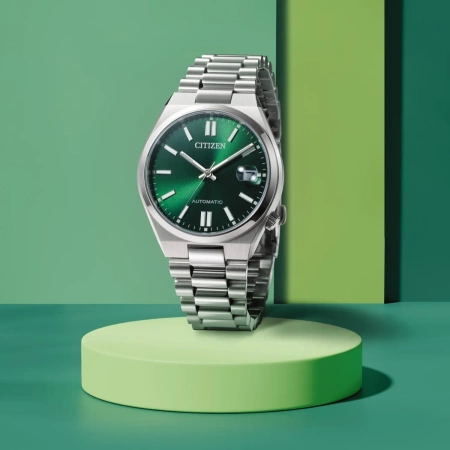 ZEGAREK MĘSKI CITIZEN Tsuyosa NJ0200-50X - AUTOMAT SZAFIR 