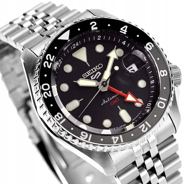 MEN'S WATCH SEIKO 5 SPORTS SSK001K1 GMT AUTOMAT WR100 + BOX