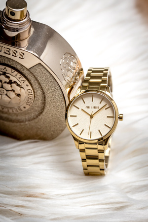 PAUL LORENS WOMEN'S WATCH - PL20007B-4D1 (zg568d) + BOX