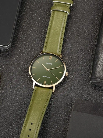 CASIO MEN'S WATCH MTP-VT01GL-3B + BOX