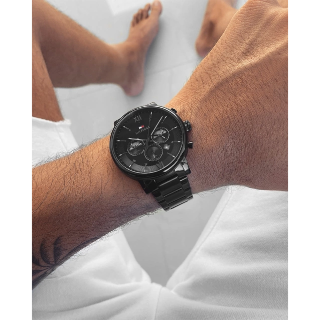 TOMMY HILFIGER MEN'S WATCH 1710410 EVAN (zf033a) + BOX