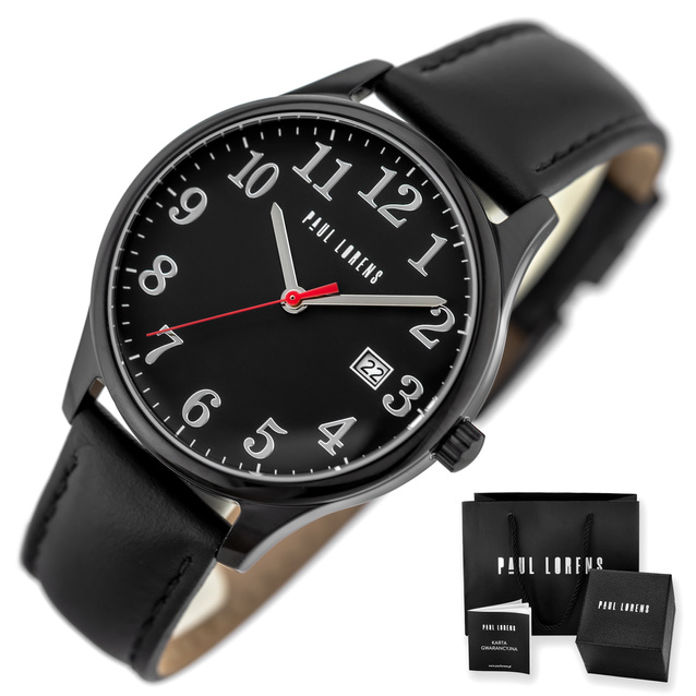 PAUL LORENS MALE WATCH - PL20016A-1A3 (zg380a) + BOX