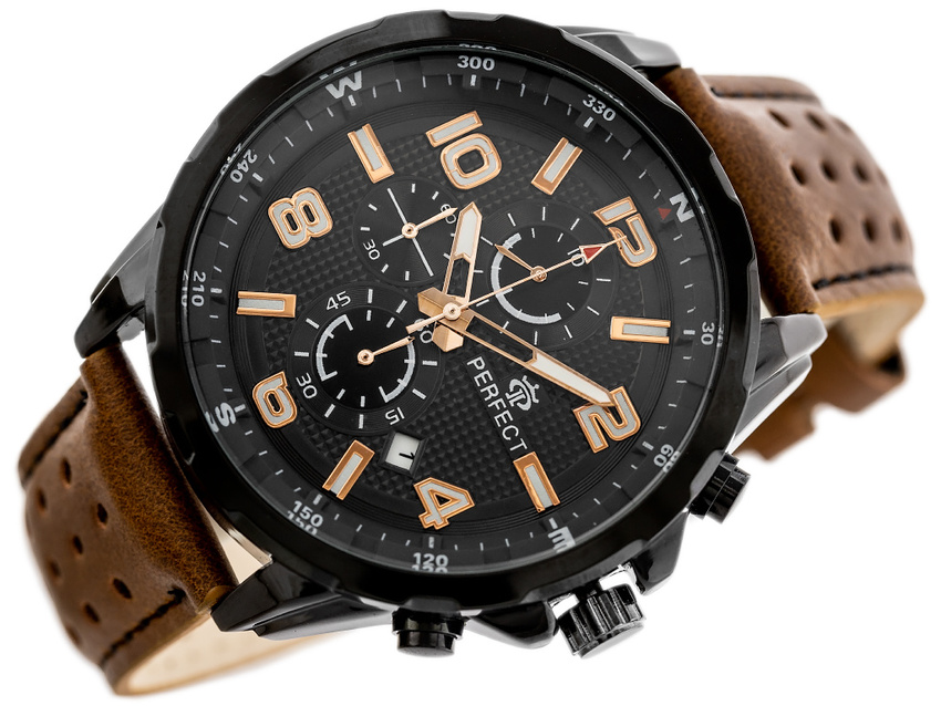 PERFECT CH05L MEN'S WATCH - CHRONOGRAPH (zp353e) + BOX