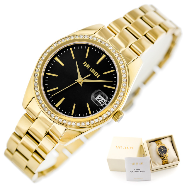 PAUL LORENS WOMEN'S WATCH - PL20001B-1D1 (zg570c) + BOX