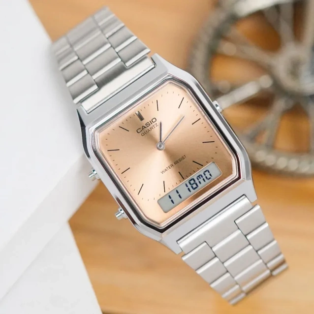 ZEGAREK UNISEX CASIO Vintage  AQ-230A-4AMQYDF + BOX