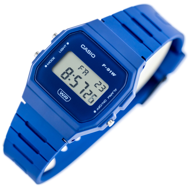 ZEGAREK MĘSKI CASIO F-91WB-2A1DF + BOX
