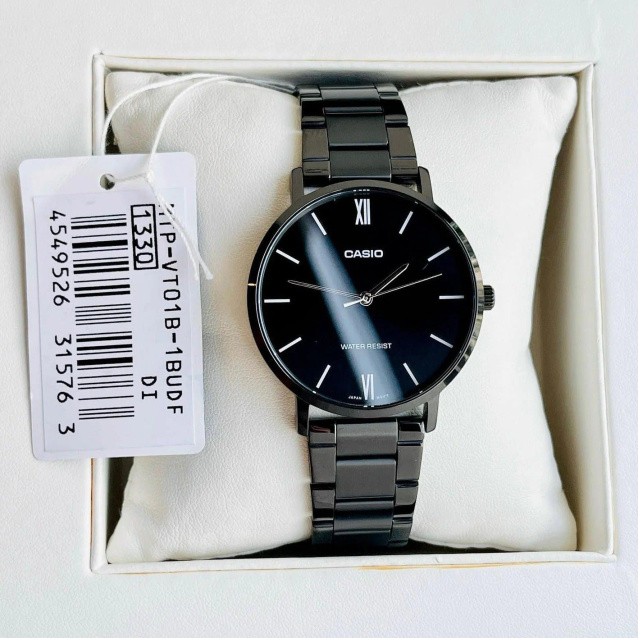 Casio Men's Watch MTP-VT01B-1B + BOX