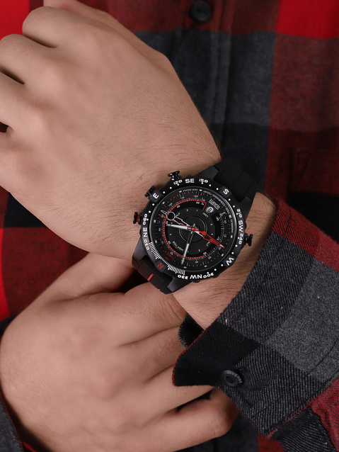 TIMEX MEN'S WATCH T2N720 - COMPASS AND THERMOMETER (zt110a)