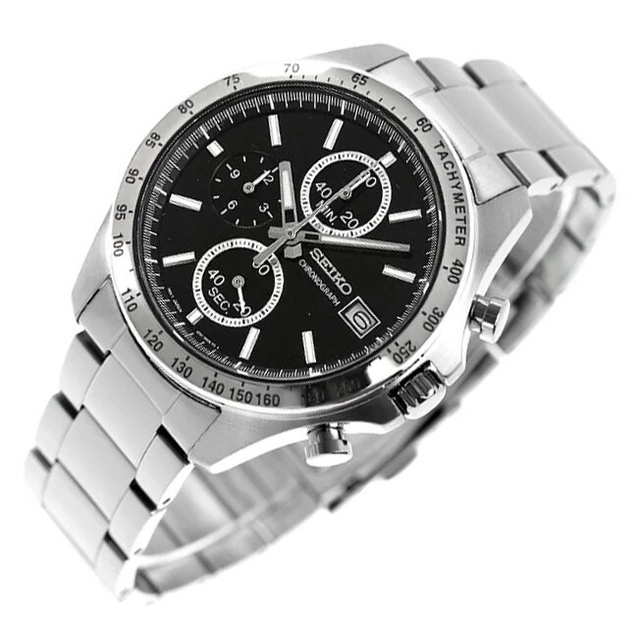 MEN'S WATCH SEIKO CHRONOGRAPH CASUAL QUARTZ SBTR005 + BOX