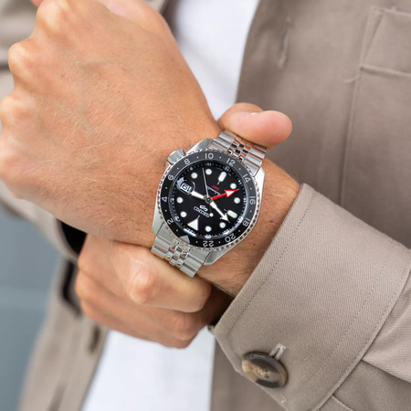 MEN'S WATCH SEIKO 5 SPORTS SSK001K1 GMT AUTOMAT WR100 + BOX