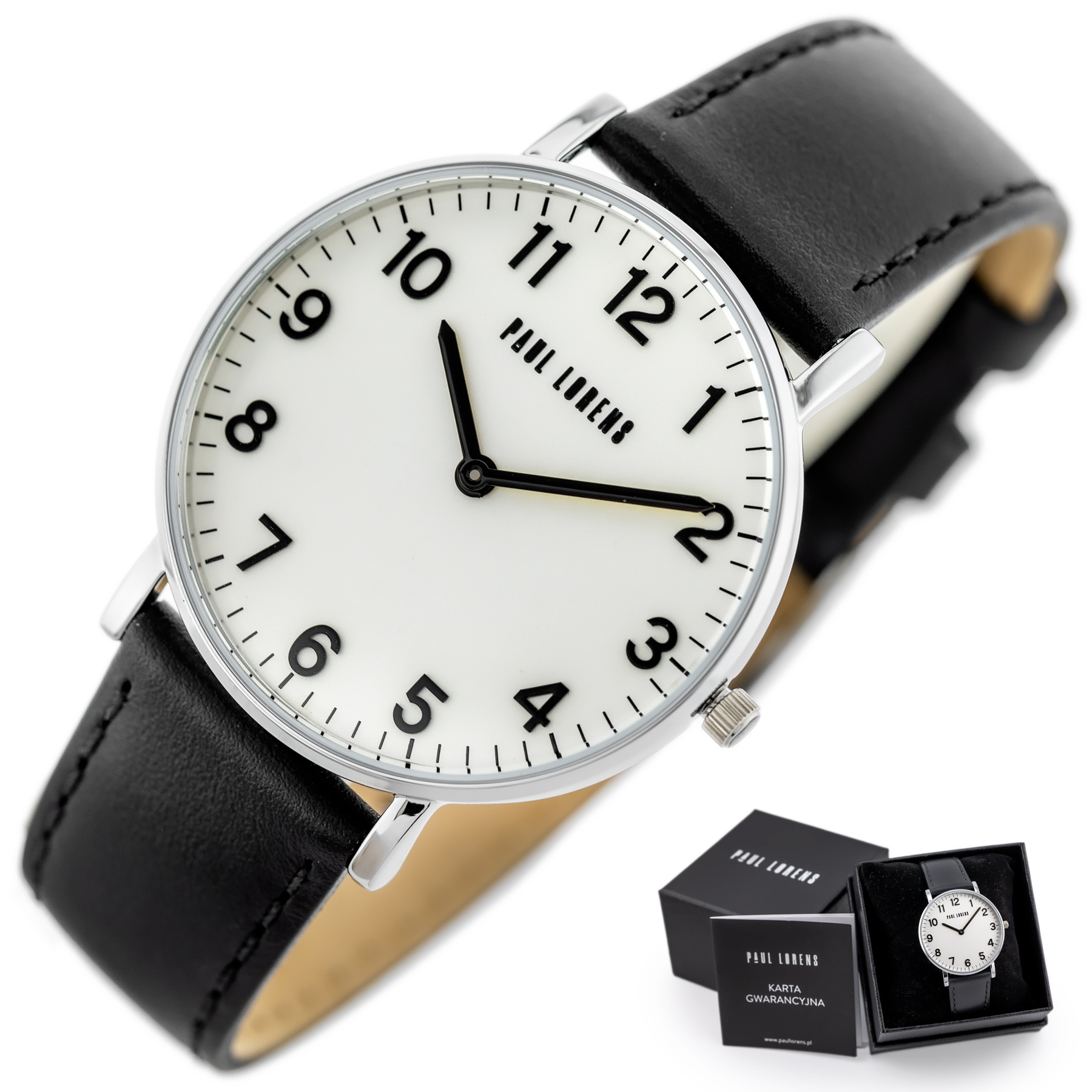 ZEGAREK MĘSKI PAUL LORENS - PL11989A5-3A1 (zg370d) + BOX
