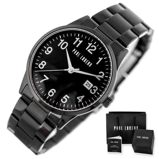PAUL LORENS MALE WATCH - PL14573B2-1A5 (zg368a) + BOX
