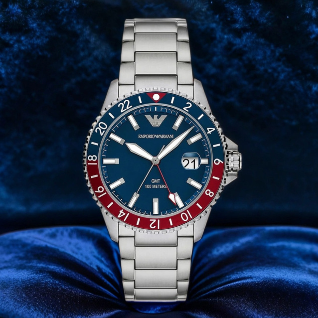 EMPORIO ARMANI MEN'S WATCH AR11590 - Diver GMT (zi112b)