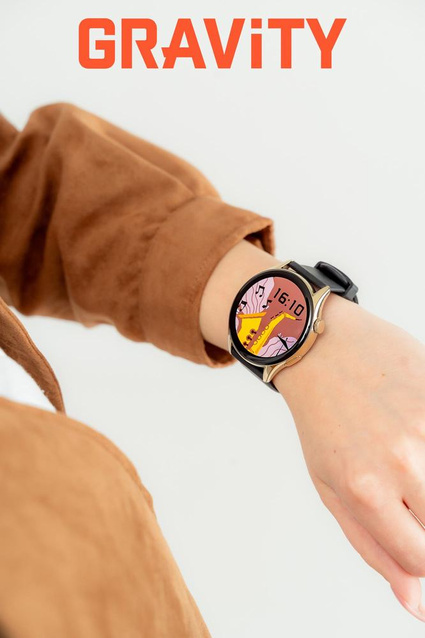 SMARTWATCH DAMSKI GRAVITY GT11-1 - AMOLED, DODATKOWY PASEK (sg044a)