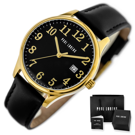 PAUL LORENS MALE WATCH - PL20016A-1A2 (zg380c) + BOX