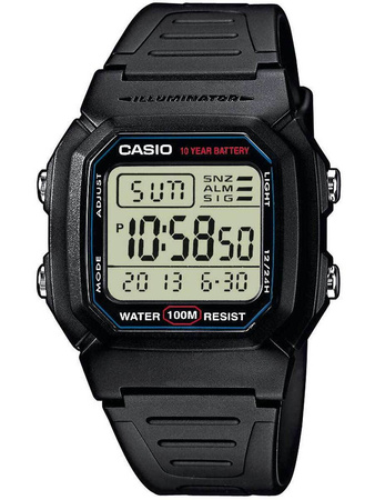 ZEGAREK MĘSKI CASIO W-800H-1A (zd100a) - KLASYKA + BOX