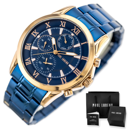 PAUL LORENS MEN'S WATCH - PL3844B2-6F3 + BOX