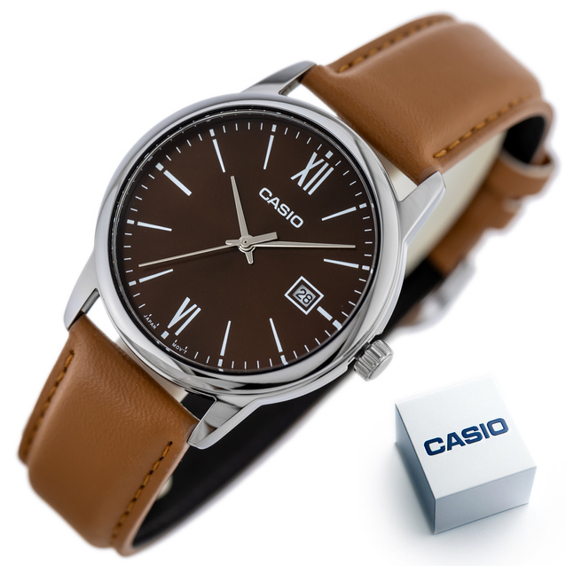 CASIO MEN'S WATCH MTP-V002L-5B3 + BOX (zd224c)