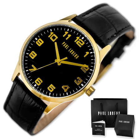 PAUL LORENS MALE WATCH - PL20022A-1A2 (zg377c) + BOX