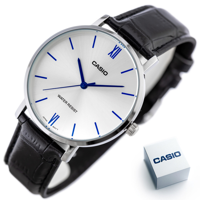 CASIO MEN'S WATCH MTP-VT01L-7B1 + BOX